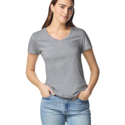 Lemon & Soda Cotton Elastane Vneck T-shirt for her Thumbnail