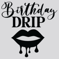 Birthday Drip Lips Hoodie // Verjaardag Design