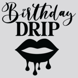 Birthday Drip Lips Hoodie // Verjaardag Design