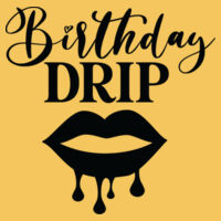 Birthday Drip Lips Heavy T-shirt // Verjaardag Design