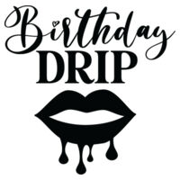 Birthday Drip Lips Mok // Verjaardag Design