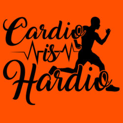 Cardio Is Hardio running man T-Shirt //gym Design