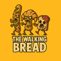 The Walking Bread T-Shirt //halloween Design