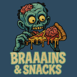 Brains & Snacks T-Shirt//halloween Design