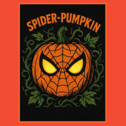Spider Pumpkin T-Shirt //halloween Design