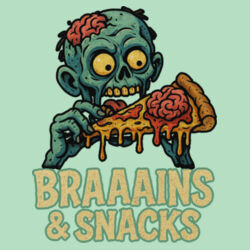 Brains & Snacks T-Shirt //halloween Design