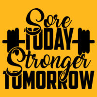 Sore Today, Stronger Tomorrow Sweater //gym Design