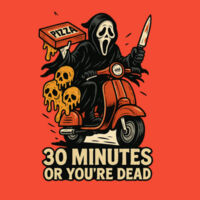 Scream Pizza delivery T-Shirt //Halloween Design