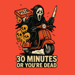 Scream Pizza delivery T-Shirt //Halloween Design