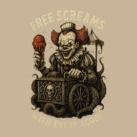 Pennywise Free Screams T-Shirt //Halloween Design