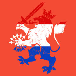 Leeuw rood wit blauw Sweater Design