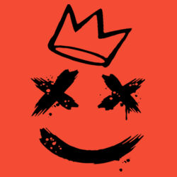 Smiley T-shirt zwart Design