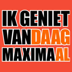 Maximaal genieten sweater Design