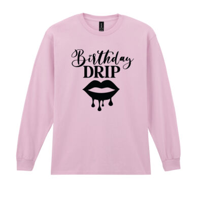 Birthday Drip Lips Longsleeve // Verjaardag Thumbnail
