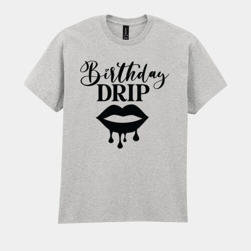 Birthday Drip Lips T-shirt // Verjaardag Thumbnail