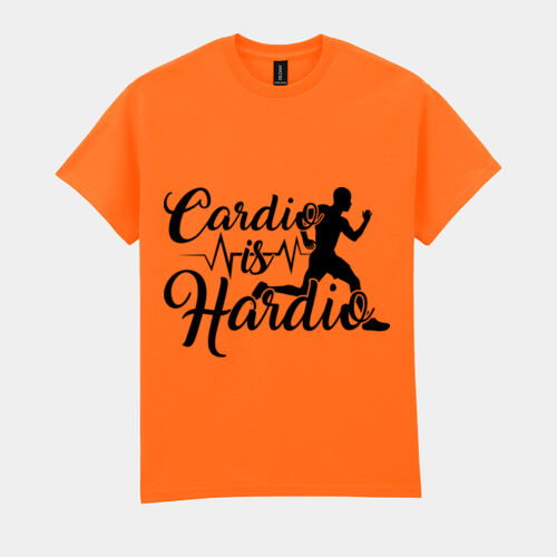 Cardio Is Hardio running man T-Shirt //gym Thumbnail