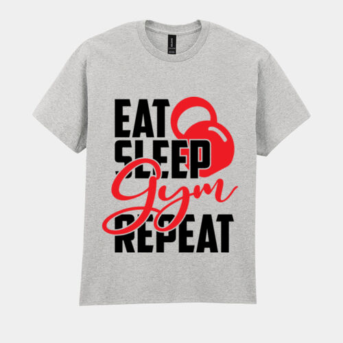 Eat Sleep Gym Repeat T-Shirt // gym Thumbnail