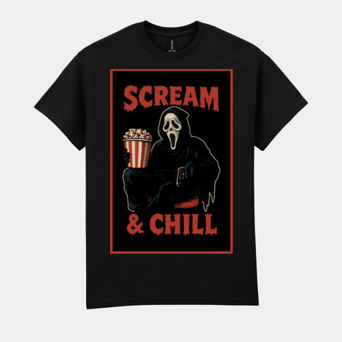 Sream & Chill T-Shirt //halloween Thumbnail