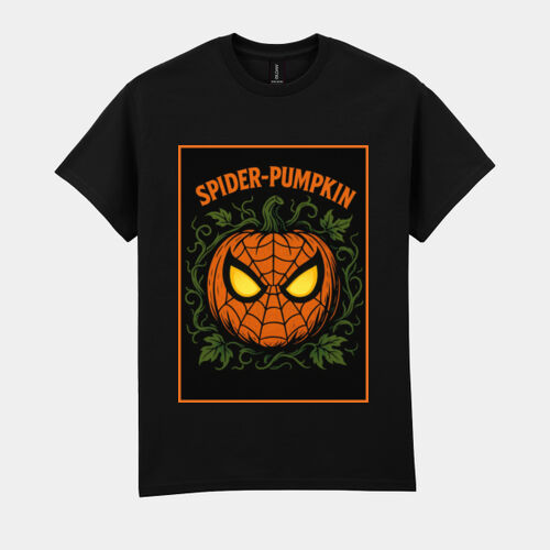 Spider Pumpkin T-Shirt //halloween Thumbnail