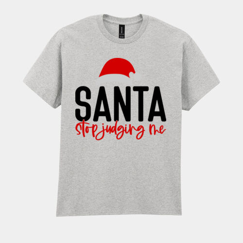 Santa Stop Judging me T-Shirt //kerstmis Thumbnail