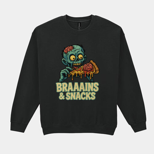 Brains & Snacks Sweater //halloween Thumbnail