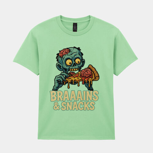 Brains & Snacks T-Shirt //halloween Thumbnail
