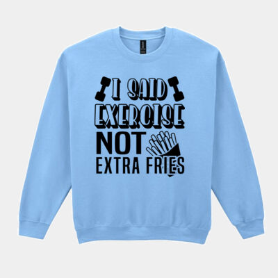 I Said Exercise Not Extra Fries Sweater //gym Thumbnail