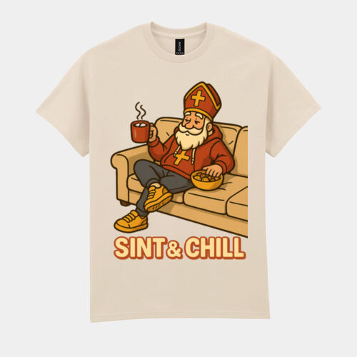 Sint &Chill T-Shirt //sinterklaas Thumbnail