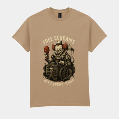 Pennywise Free Screams T-Shirt //Halloween Thumbnail