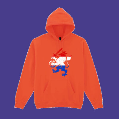 Leeuw rood wit blauw Hoody Thumbnail