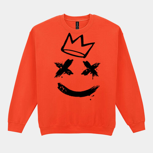 Smiley sweater zwart Thumbnail
