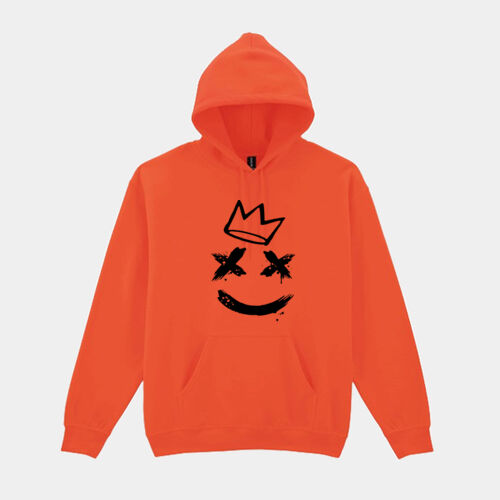 Smiley Hoody  zwart Thumbnail