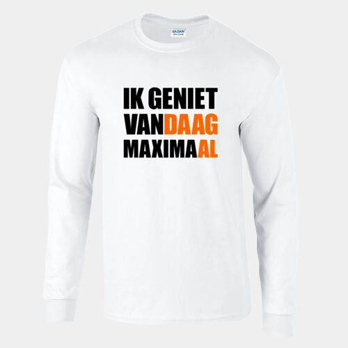 Maximaal genieten Longsleeve  Thumbnail