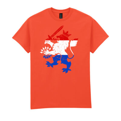 Leeuw rood wit blauw T-shirt Thumbnail