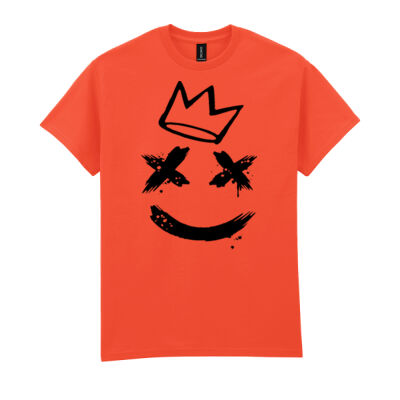 Smiley T-shirt zwart Thumbnail